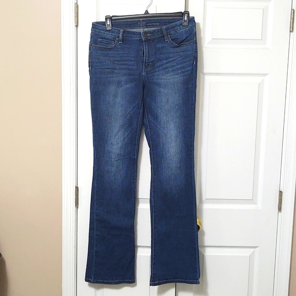 New york and company curvey boot cut jeans size 8 tall - Picture 1 of 3
